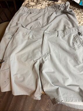 Two Pairs Light Gray Men's Performance Shorts